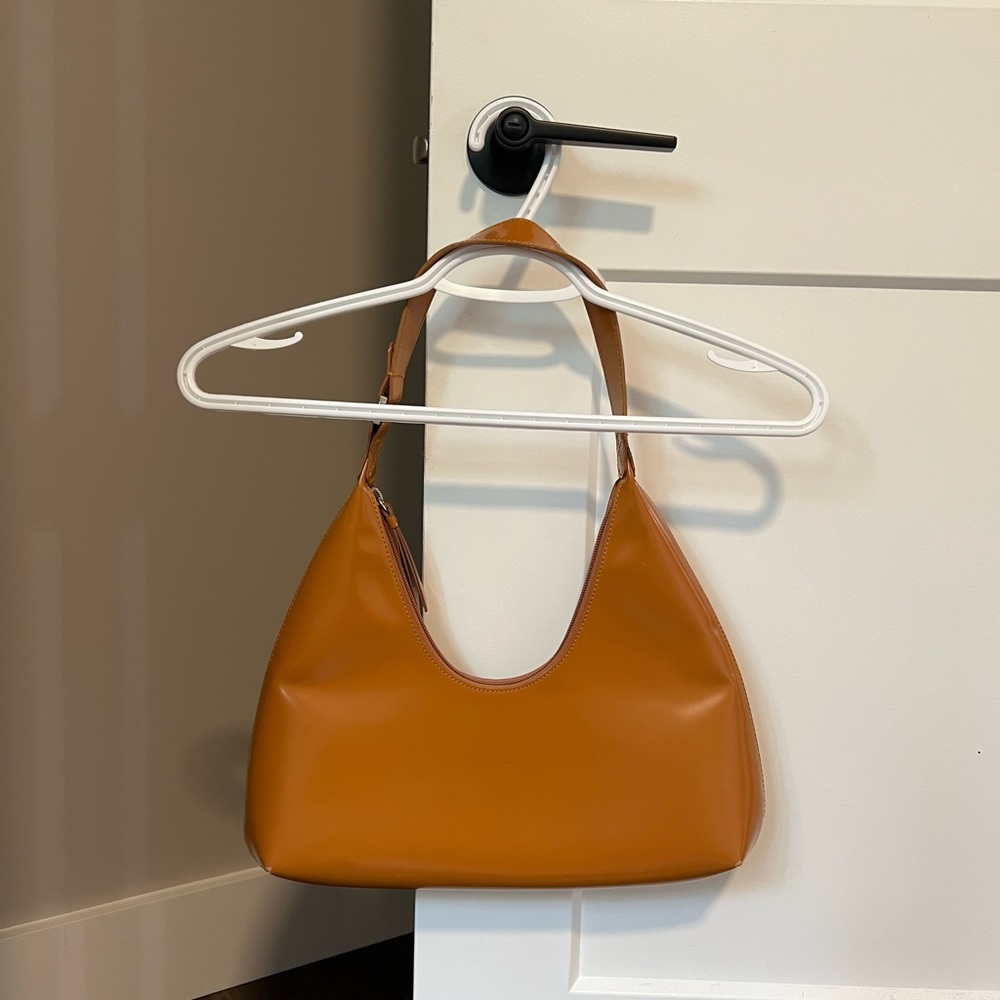 BY FAR Tan Amber Shoulder Bag